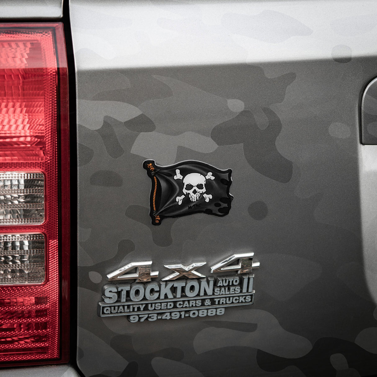 M-Tac Sticker Jolly Roger in Black, alternate view 6