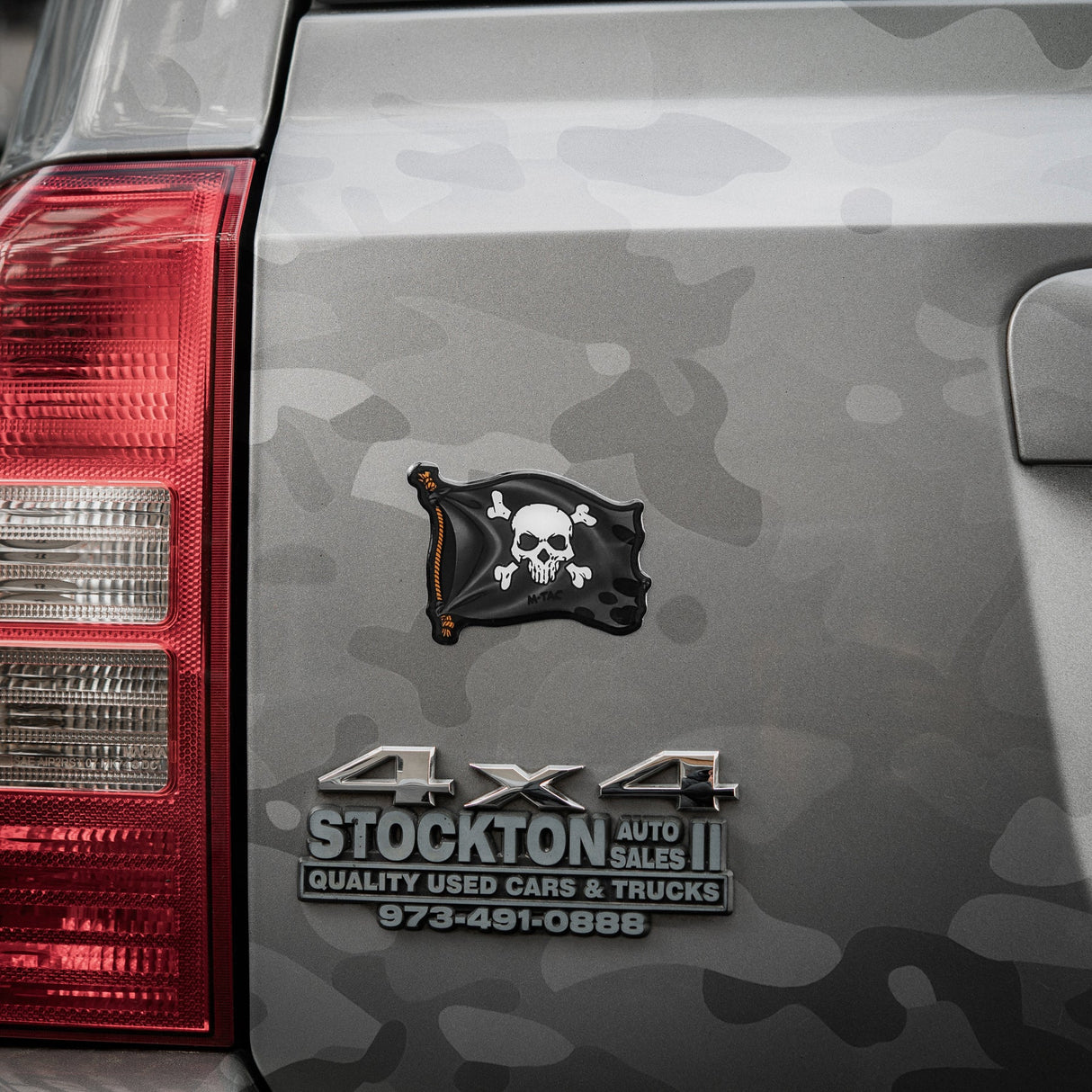 M-Tac Sticker Jolly Roger in Black, alternate view 7