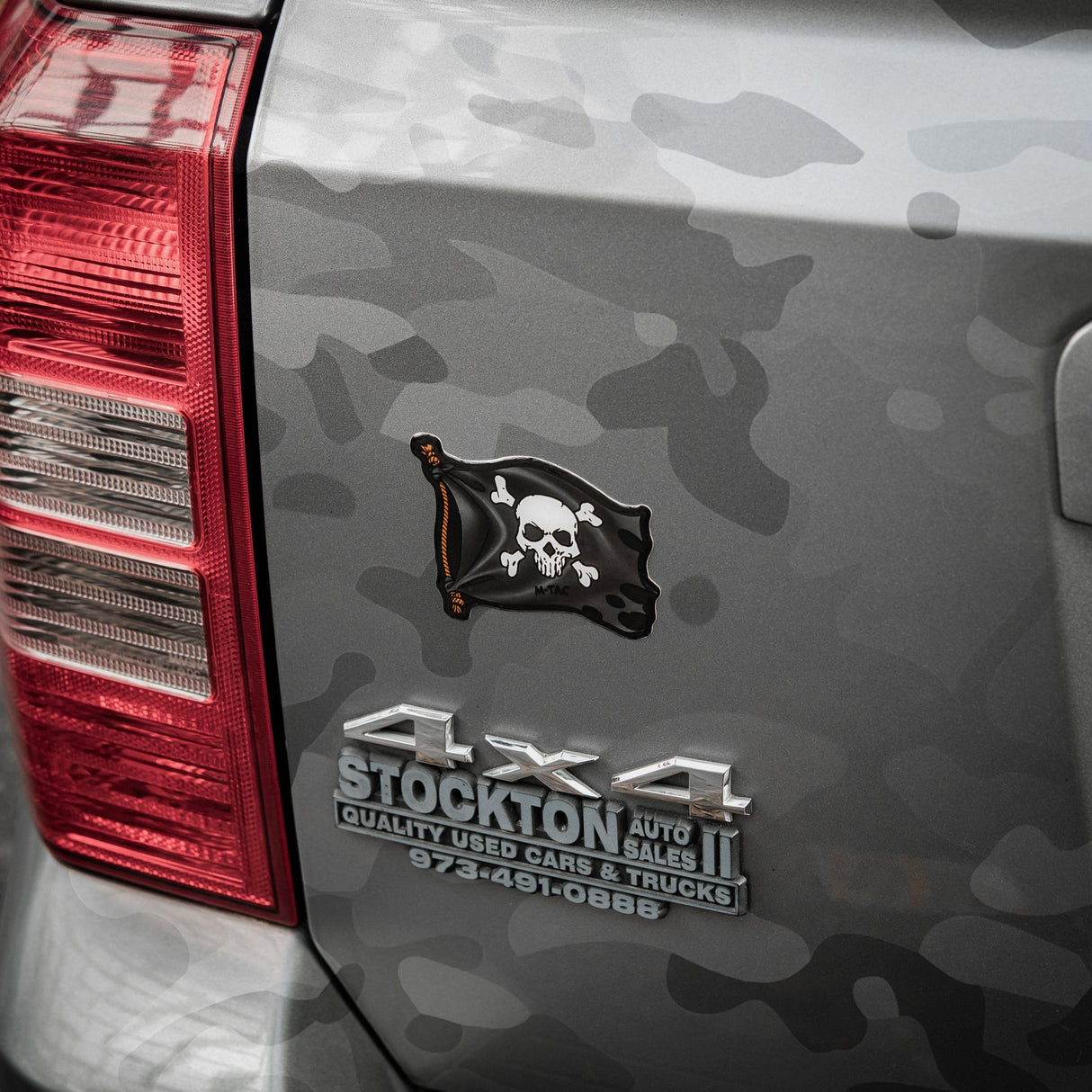 M-Tac Sticker Jolly Roger in Black, alternate view 8
