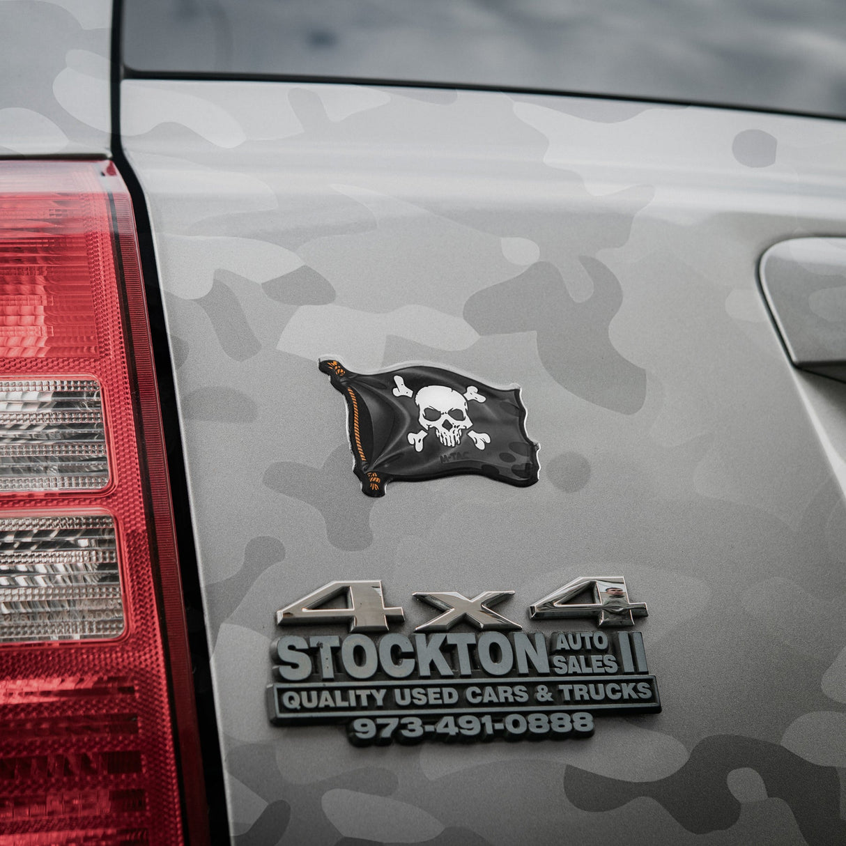 M-Tac Sticker Jolly Roger in Black, alternate view 9