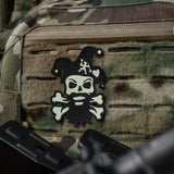 M-Tac Smile Glow-in-the-Dark Patch in Black, alternate view 11