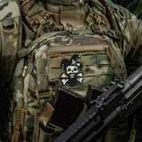 M-Tac Smile Glow-in-the-Dark Patch in Black, alternate view 4