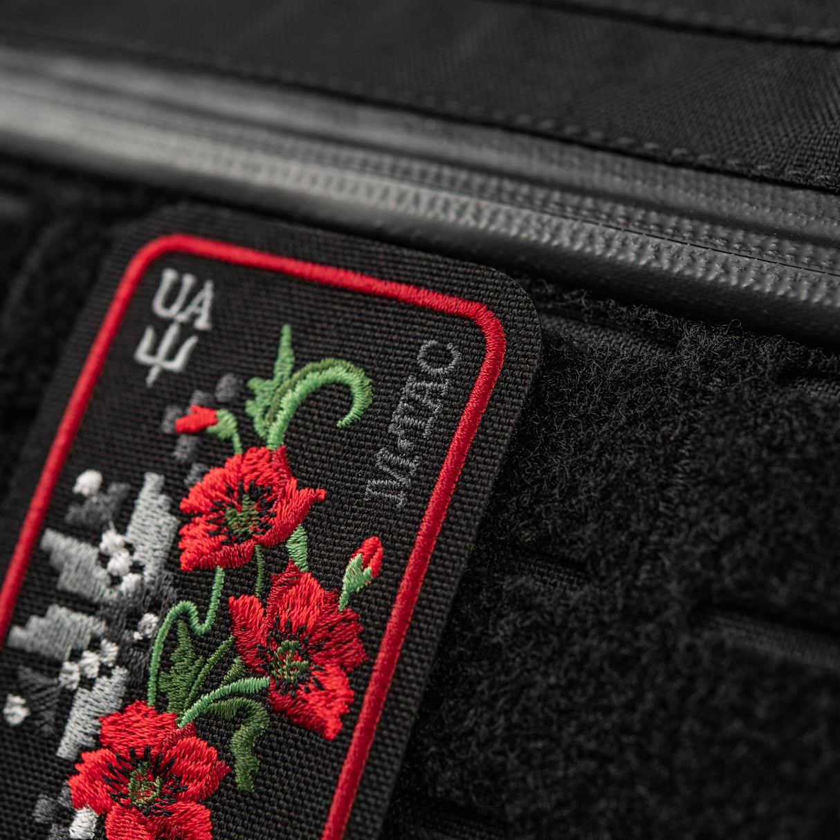M-Tac Patch Ornament Poppy Embroidery in Black, alternate view 32