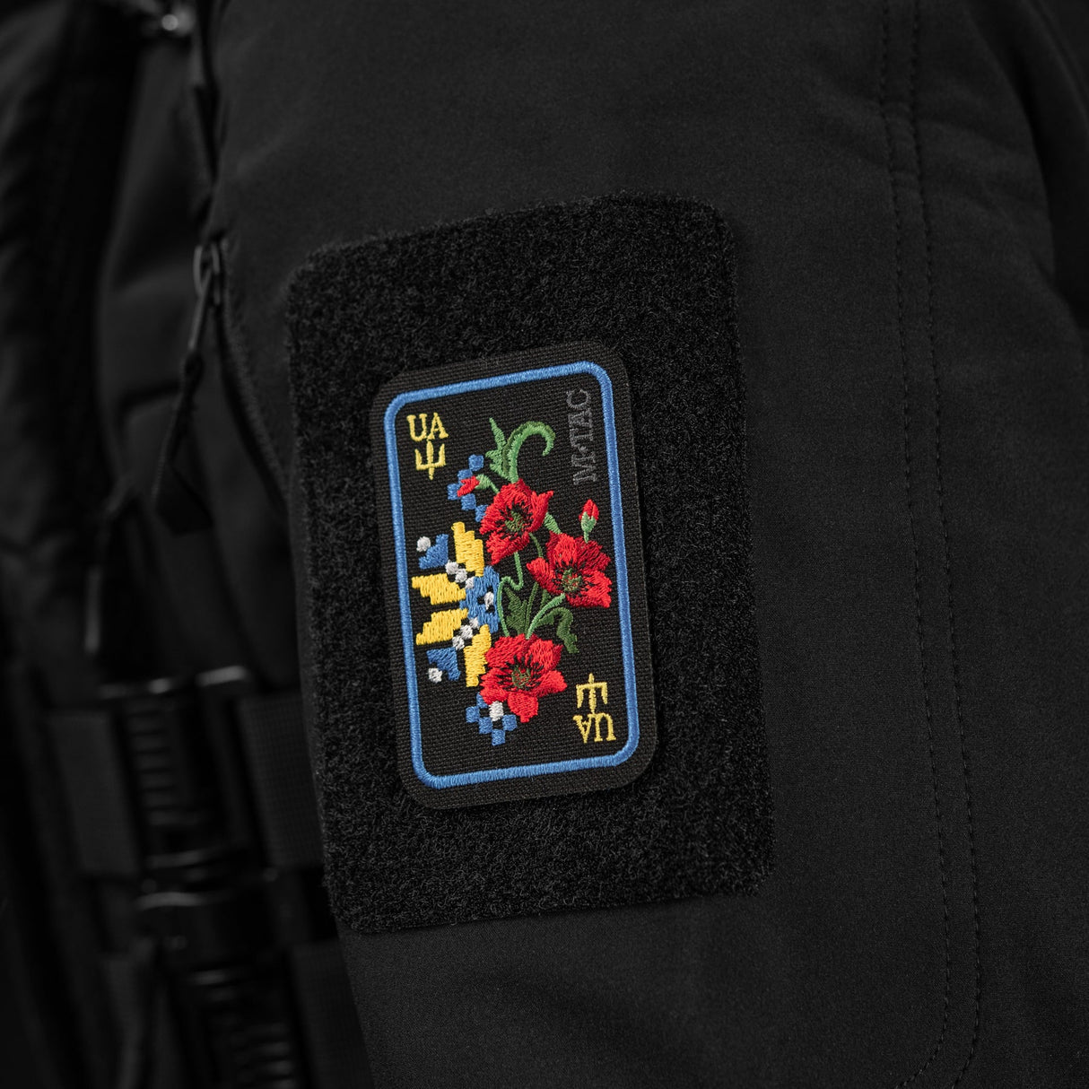 M-Tac Patch Ornament Poppy Embroidery in Black, alternate view 23