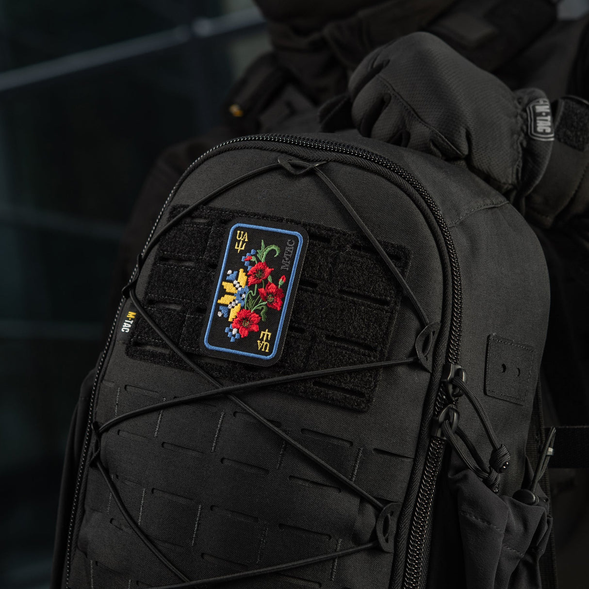 M-Tac Patch Ornament Poppy Embroidery in Black, alternate view 24