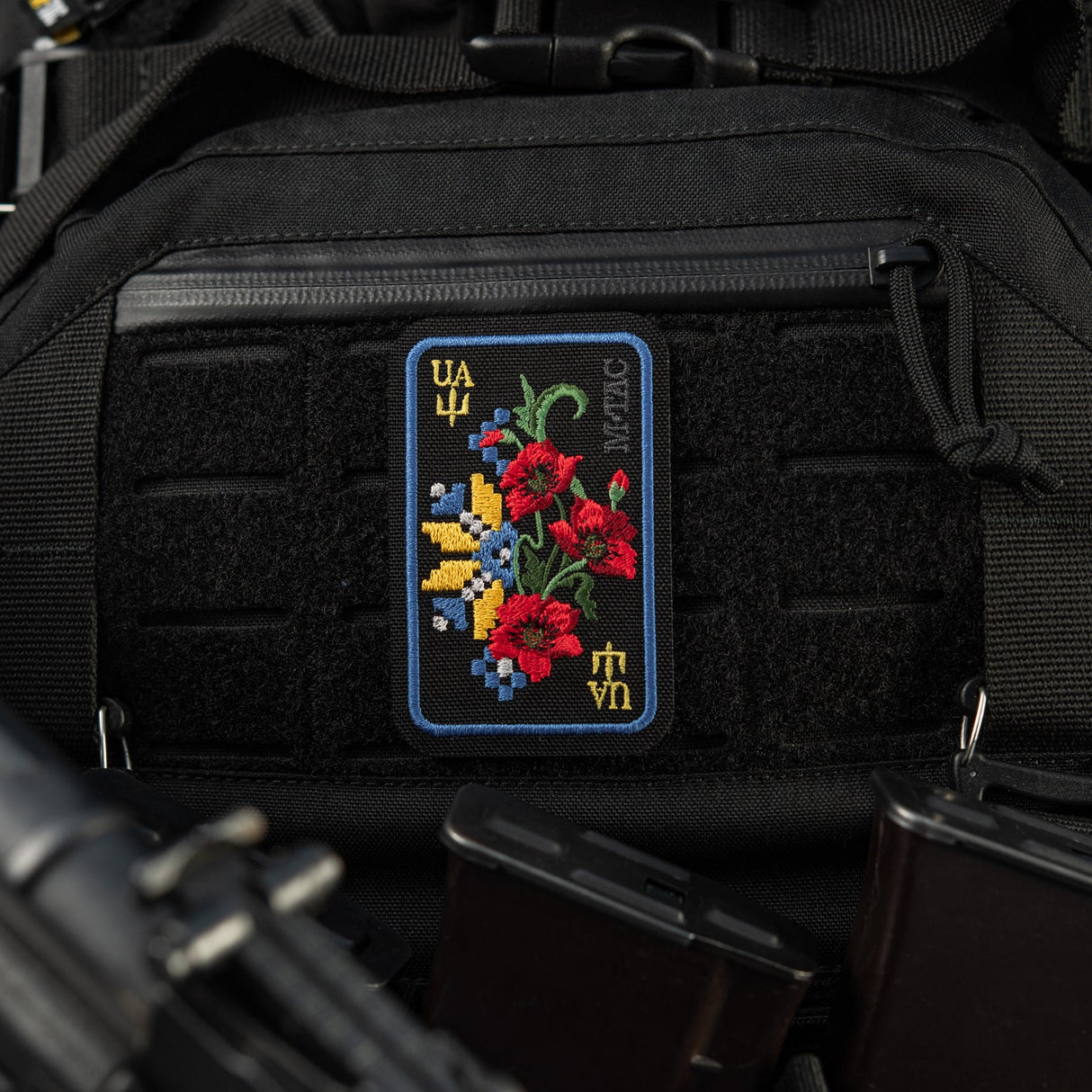 M-Tac Patch Ornament Poppy Embroidery in Black, alternate view 27
