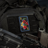 M-Tac Patch Ornament Poppy Embroidery in Black, alternate view 19