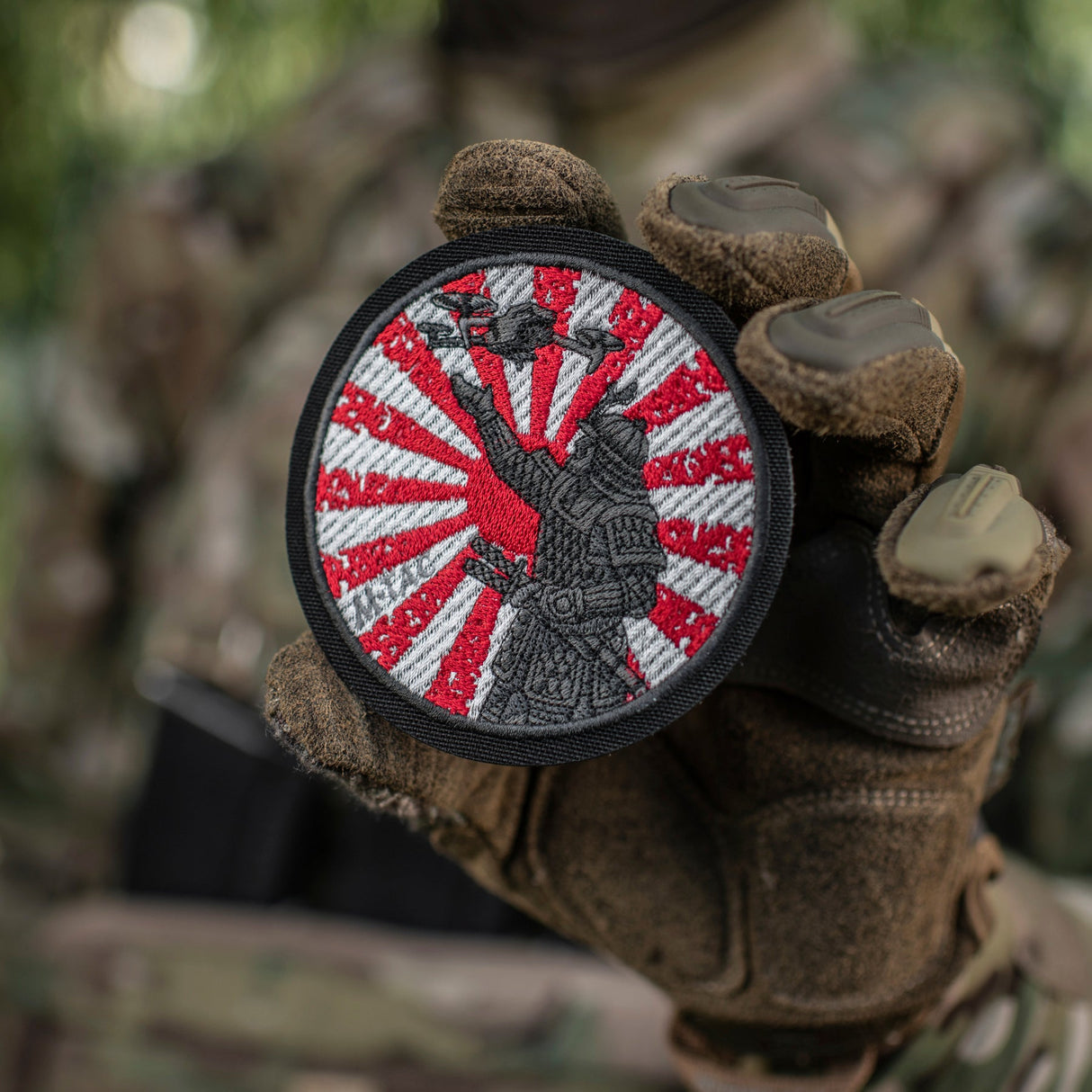 M-Tac Patch Samurai’s Path Embroidery in Olive/Ranger Green, alternate view 3