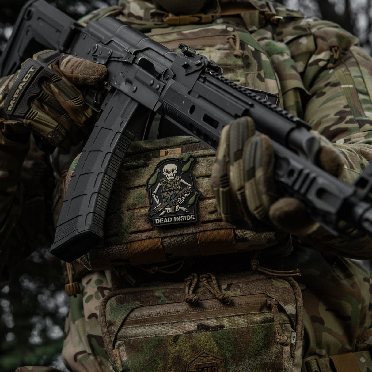 M-Tac Patch Dead Inside PVC in Olive Drab, alternate view 22