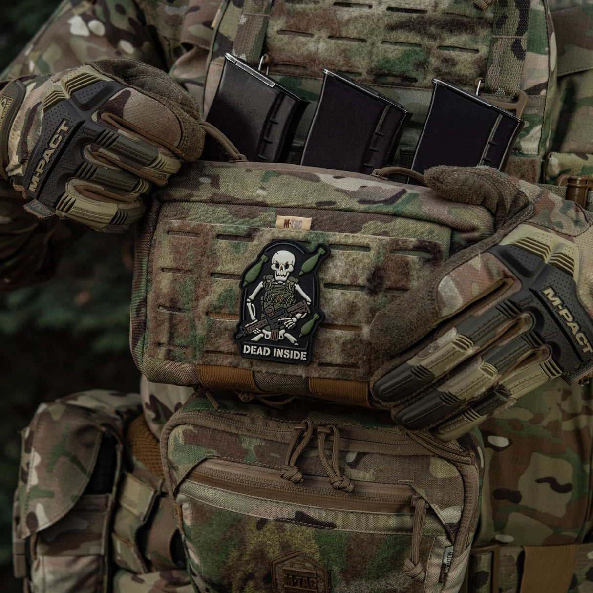 M-Tac Patch Dead Inside PVC in Olive Drab, alternate view 2