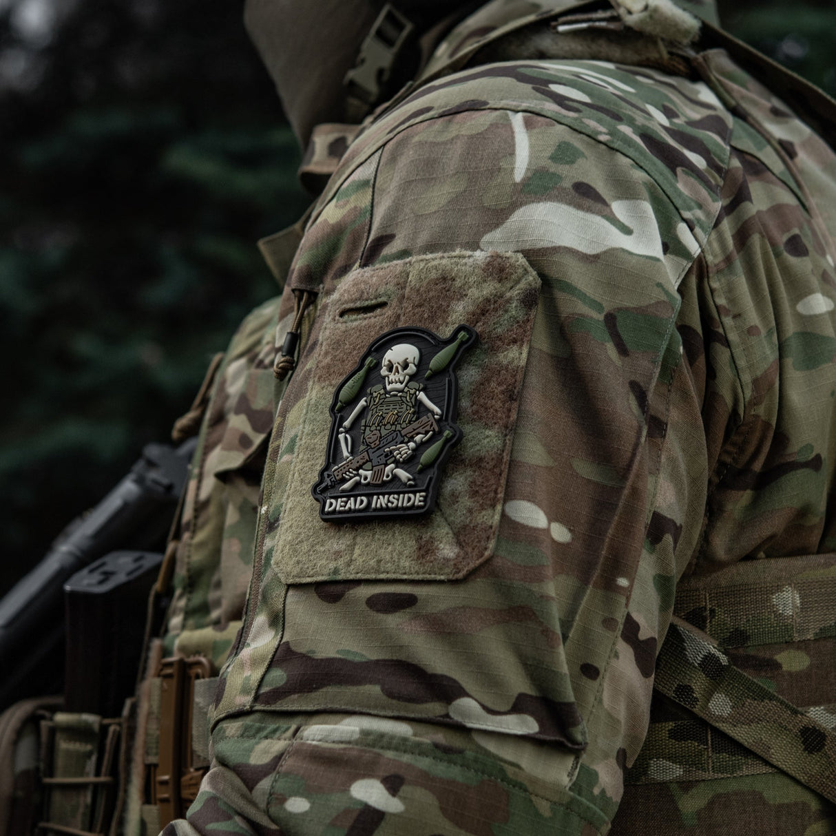 M-Tac Patch Dead Inside PVC in Olive Drab, alternate view 4