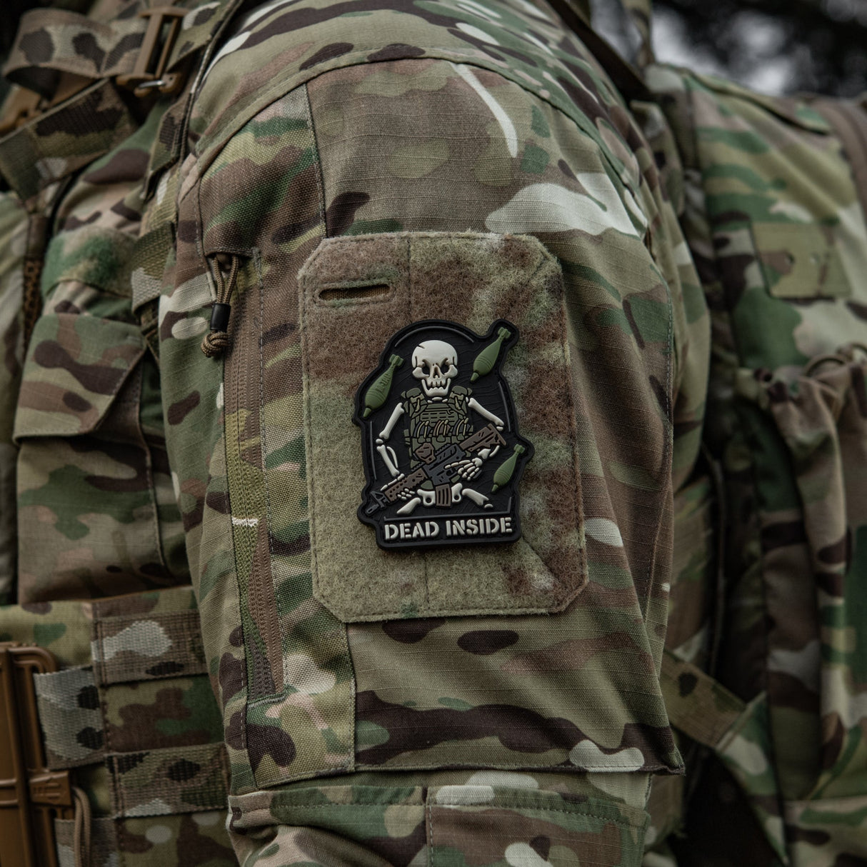 M-Tac Patch Dead Inside PVC in Olive Drab, alternate view 5