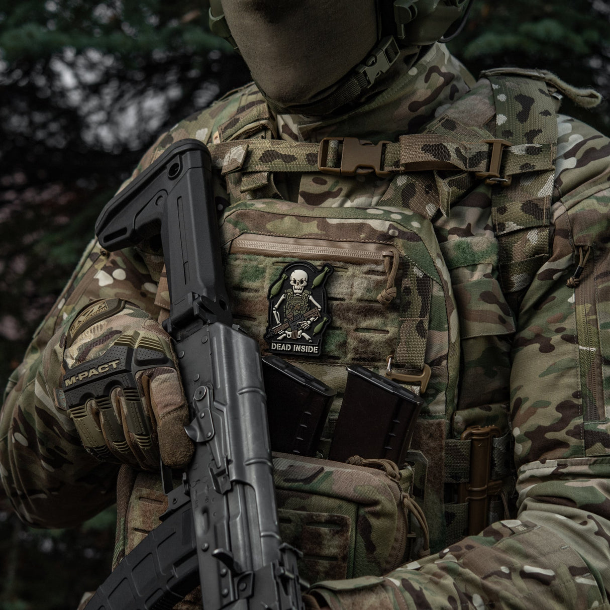 M-Tac Patch Dead Inside PVC in Olive Drab, alternate view 10