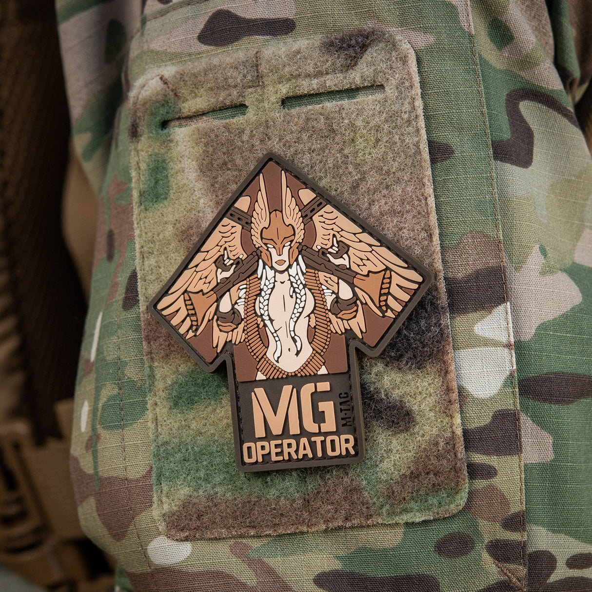 M-Tac MG Operator PVC Patch in Olive, alternate view 3