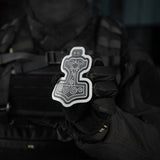 M-Tac Sticker Mjölnir Reflective Large in Black, alternate view 3