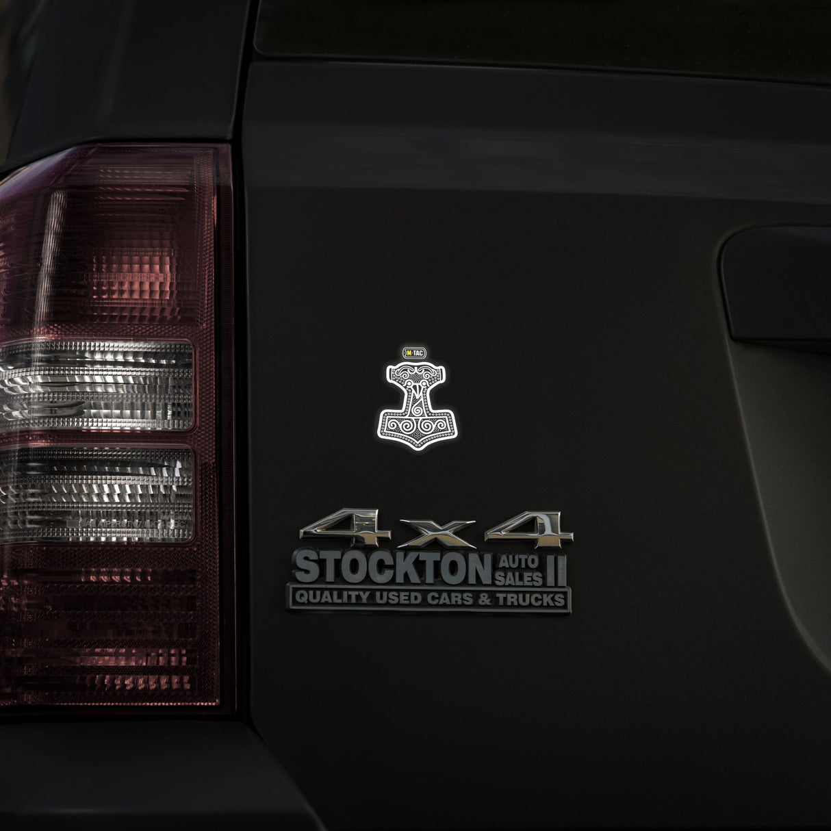 M-Tac Sticker Mjölnir Reflective Large in Black, alternate view 15