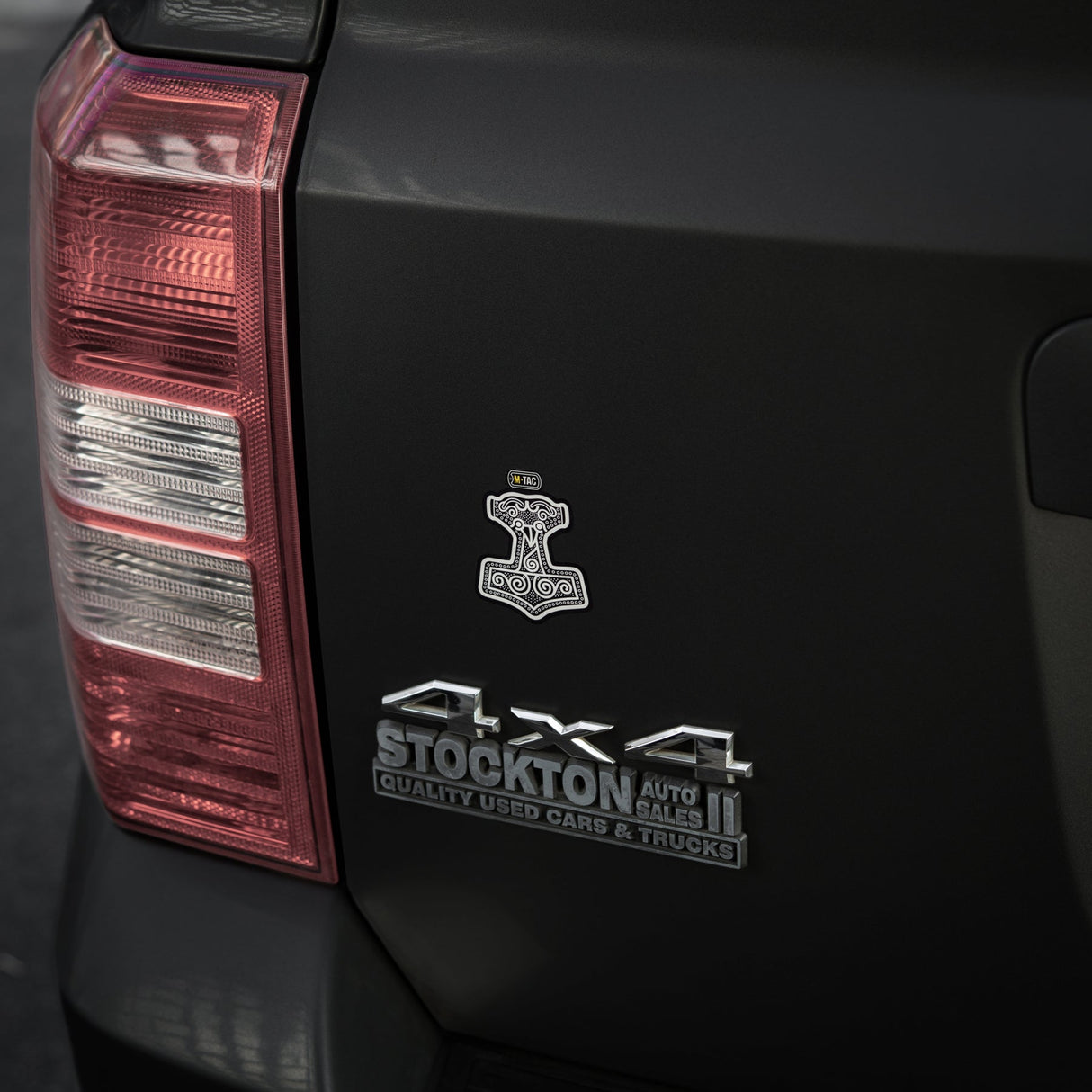 M-Tac Sticker Mjölnir Reflective Large in Black, alternate view 9