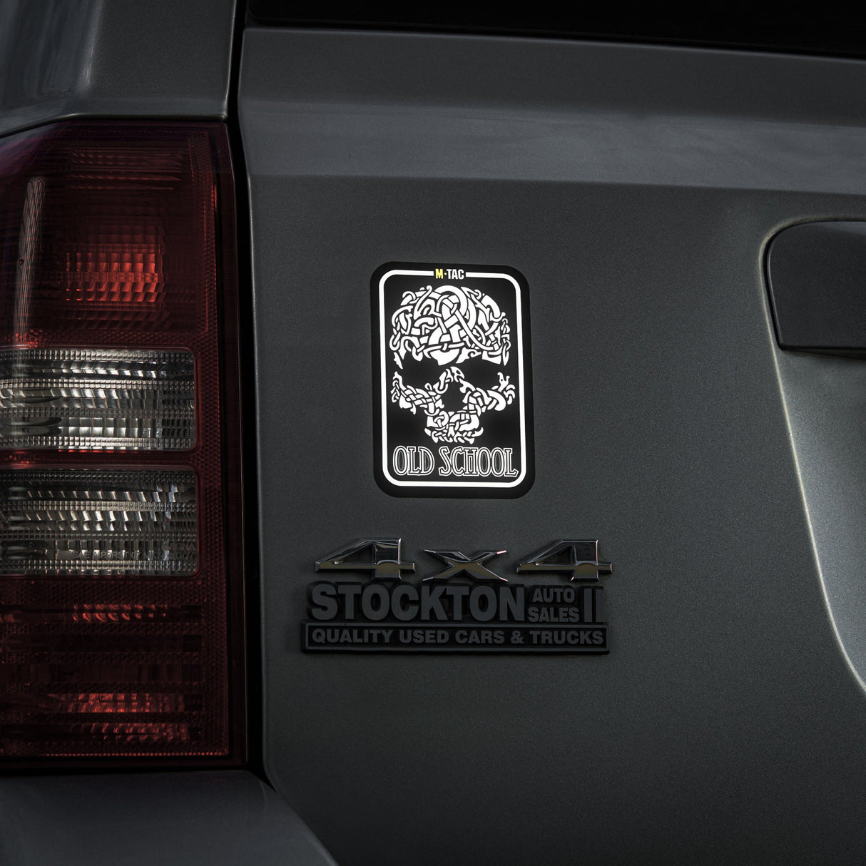 M-Tac Sticker Old School Reflective in Black, alternate view 7