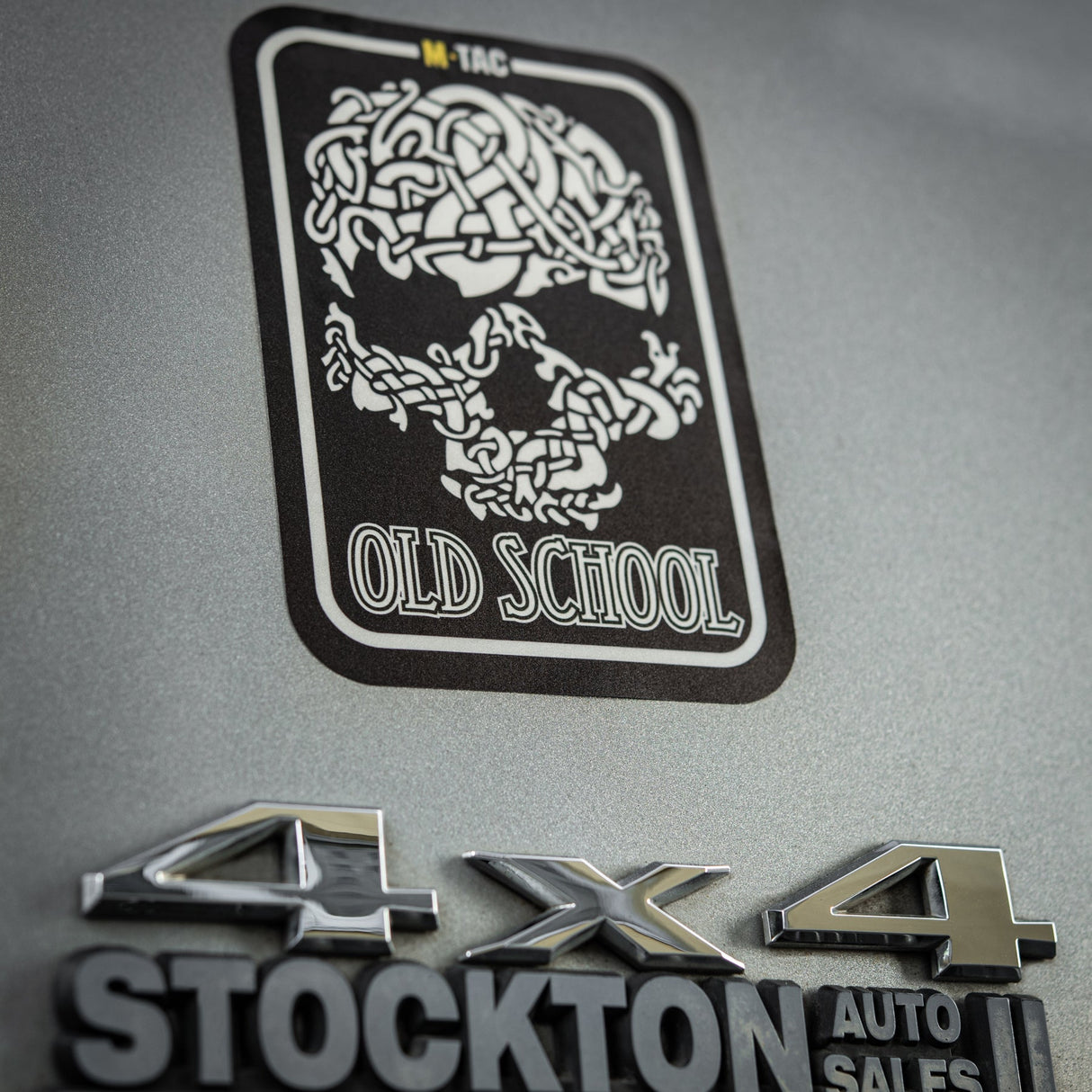 M-Tac Sticker Old School Reflective in Black, alternate view 9