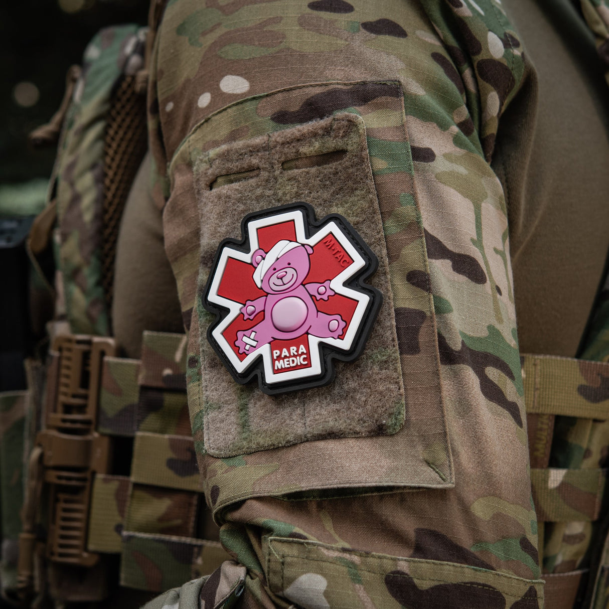 M-Tac Paramedic Bear PVC Patch in Pink, alternate view 19