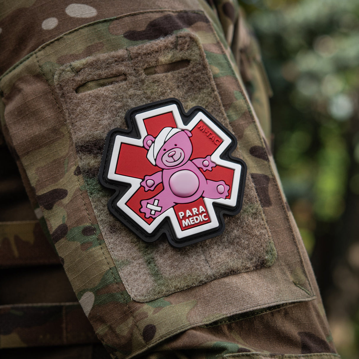 M-Tac Paramedic Bear PVC Patch in Pink, alternate view 20