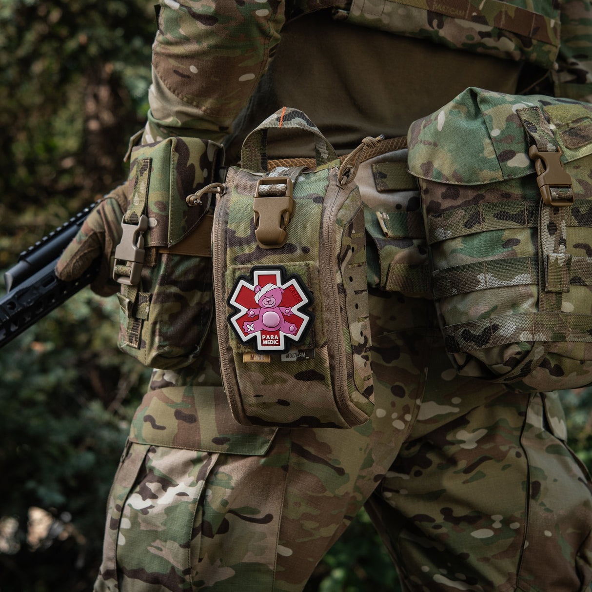 M-Tac Paramedic Bear PVC Patch in Pink, alternate view 10