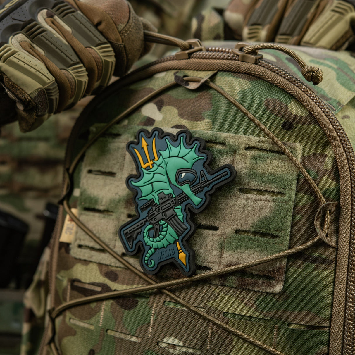 M-Tac Patch Seahorse PVC in Blue, alternate view 28