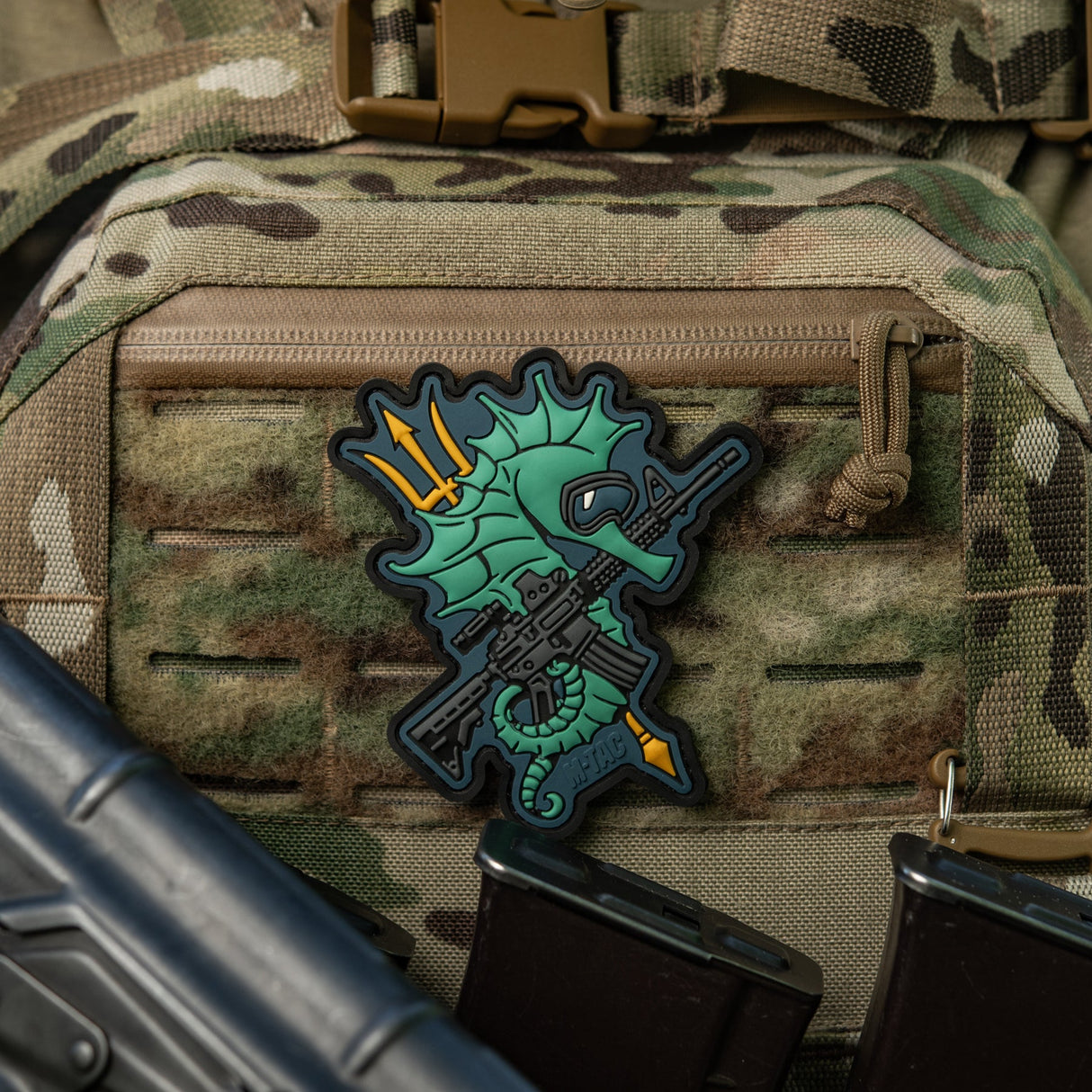 M-Tac Patch Seahorse PVC in Blue, alternate view 20