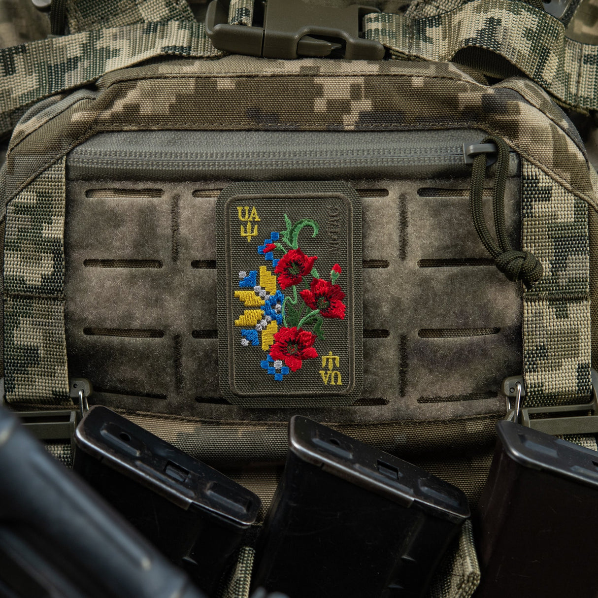M-Tac Patch Ornament Poppy Embroidery, alternate view 4