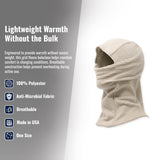 Capucha balaclava de forro polar cuadriculado
