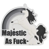 Majestic AF - 3.5 inch PVC Patch - Multiple Colors in Black Full Color, alternate view 3