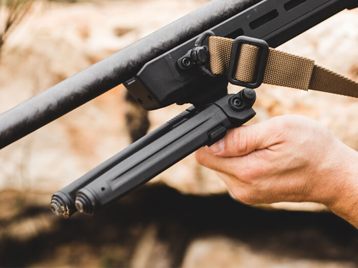 Magpul M-LOK Bipod mounting and pivot detail
