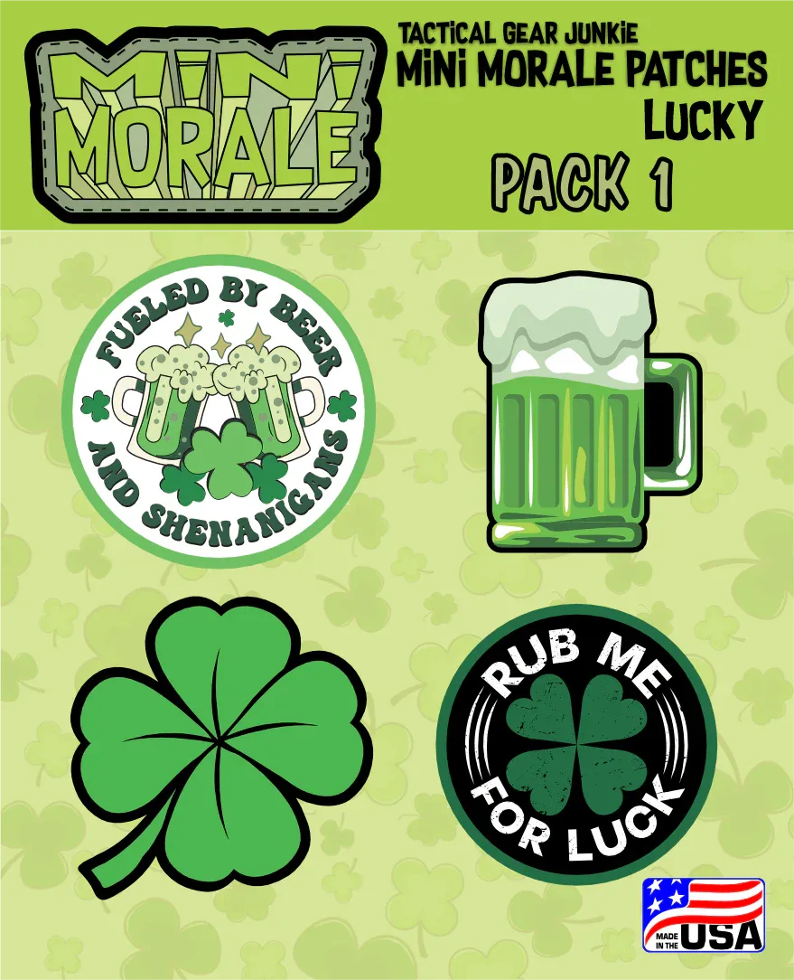 Tactical Gear Junkie Mini Morale Lucky Patch Pack 1