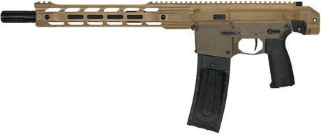 Planet Eclipse EMF 200 magfed paintball marker in Earth and Black finish, right side view