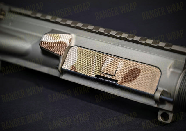 AR-15/M4 Dust Cover & Brass Deflector Combo - Wrap in Cordura Fabric in Multicam