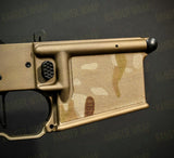 AR-15/M4 Lower Receiver Magwell Wrap - in Cordura Fabric in Arid Multicam, alternate view 3