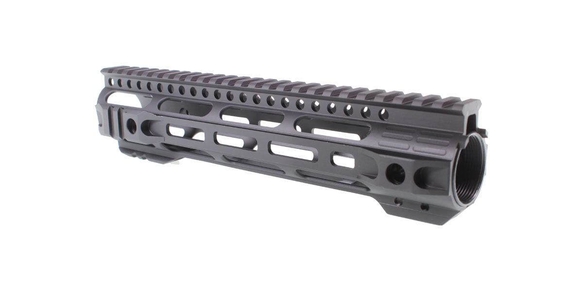 10" "Tone" M-Lok Crescent Slant-Pro Handguard W/Anti-Rotation Tabs - HR Tactical Innovations