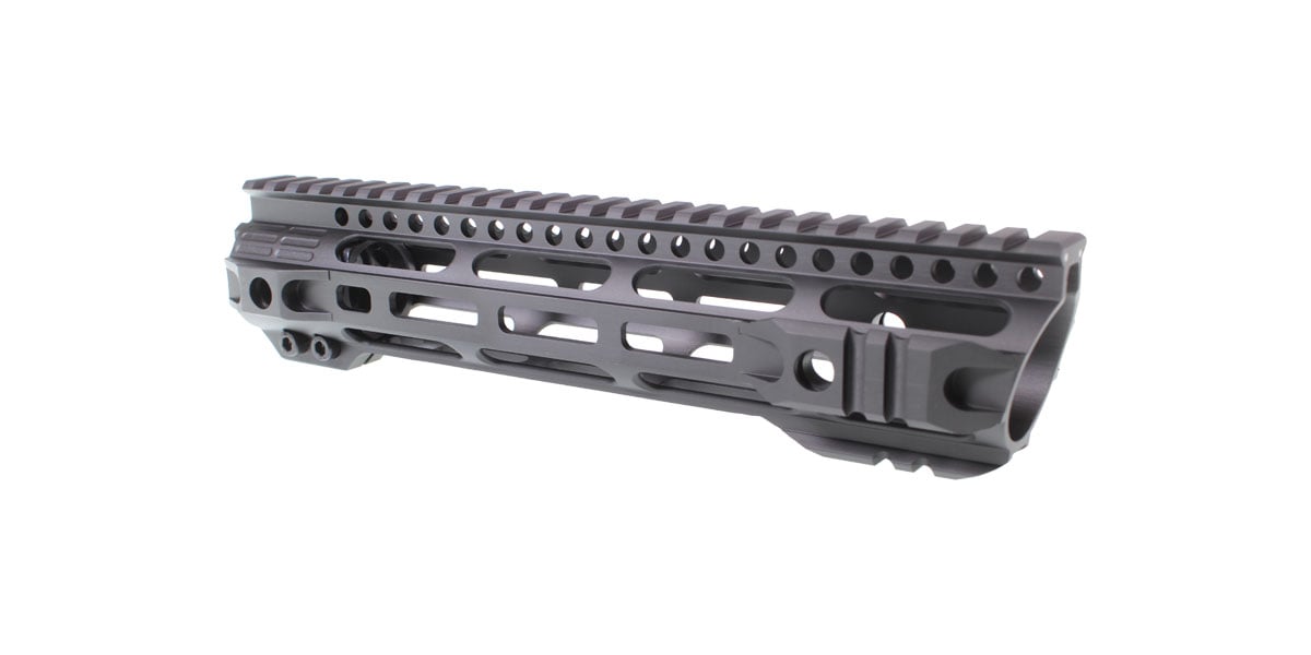 10" "Tone" M-Lok Crescent Slant-Pro Handguard W/Anti-Rotation Tabs - HR Tactical Innovations