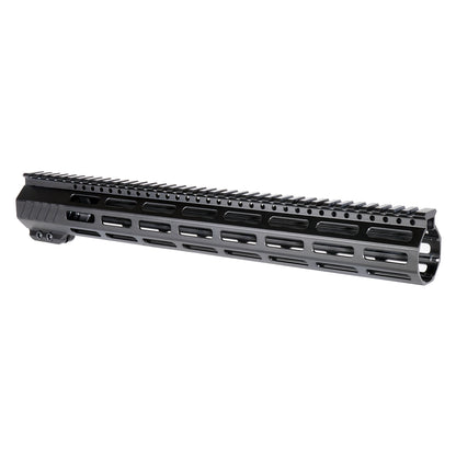 JE Machine AR-15 Ultra-Lightweight Minimalist Handguard 15", No Anti-Rotation Tabs, M-LOK Compatible