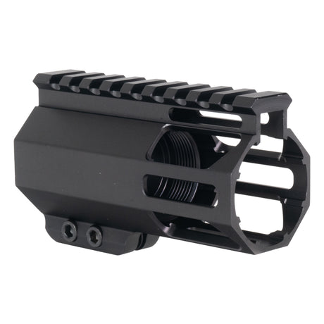 Davidson Defense AR-15 4″ M-LOK Free Float Handguard – Full Top Rail, Slim-Line (Black)