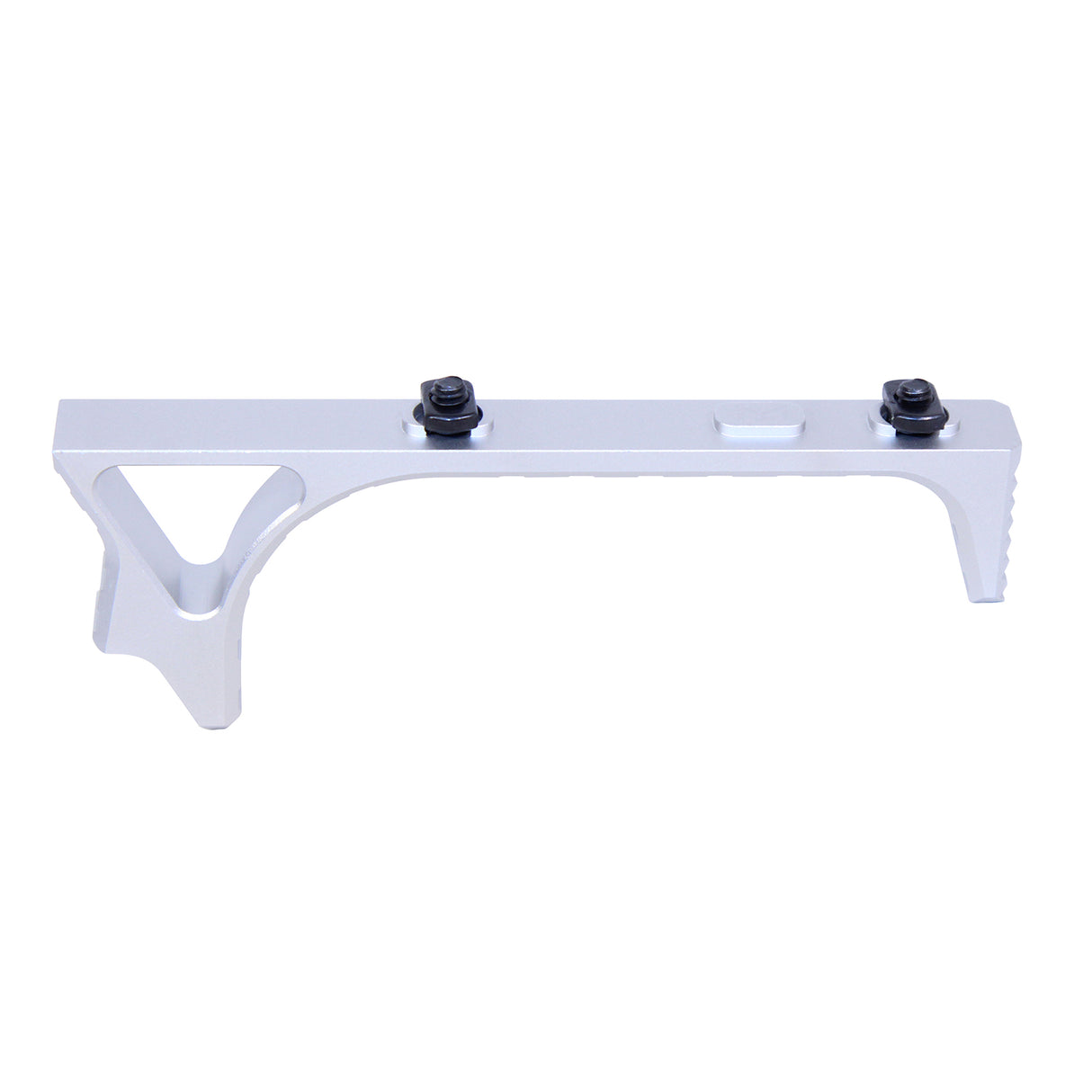 Guntec Ultralight Skeletonized Angled Grip for M-LOK in Silver