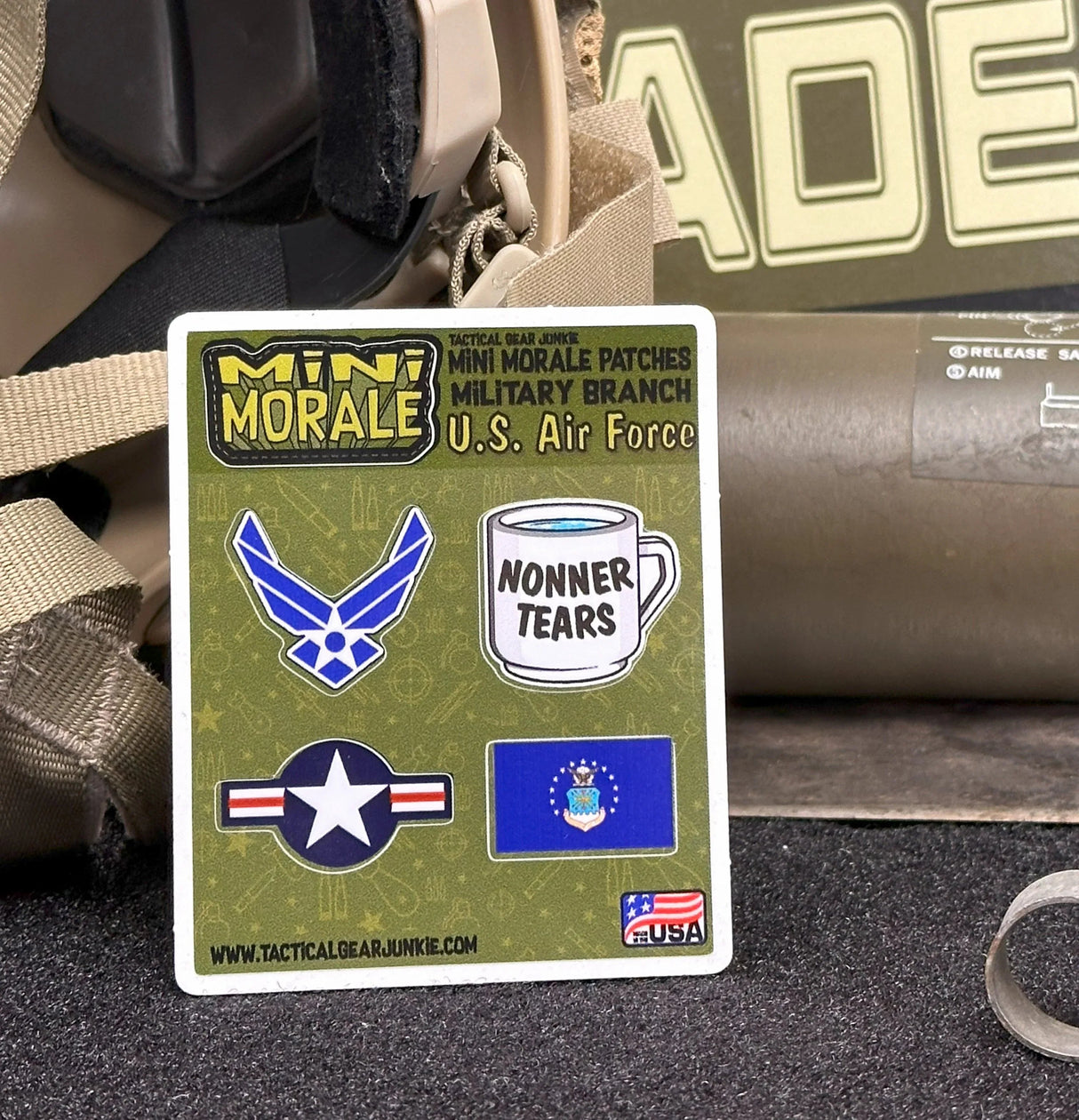 Tactical Gear Junkie Mini Morale U.S. Air Force Sticker Pack, alternate view 2