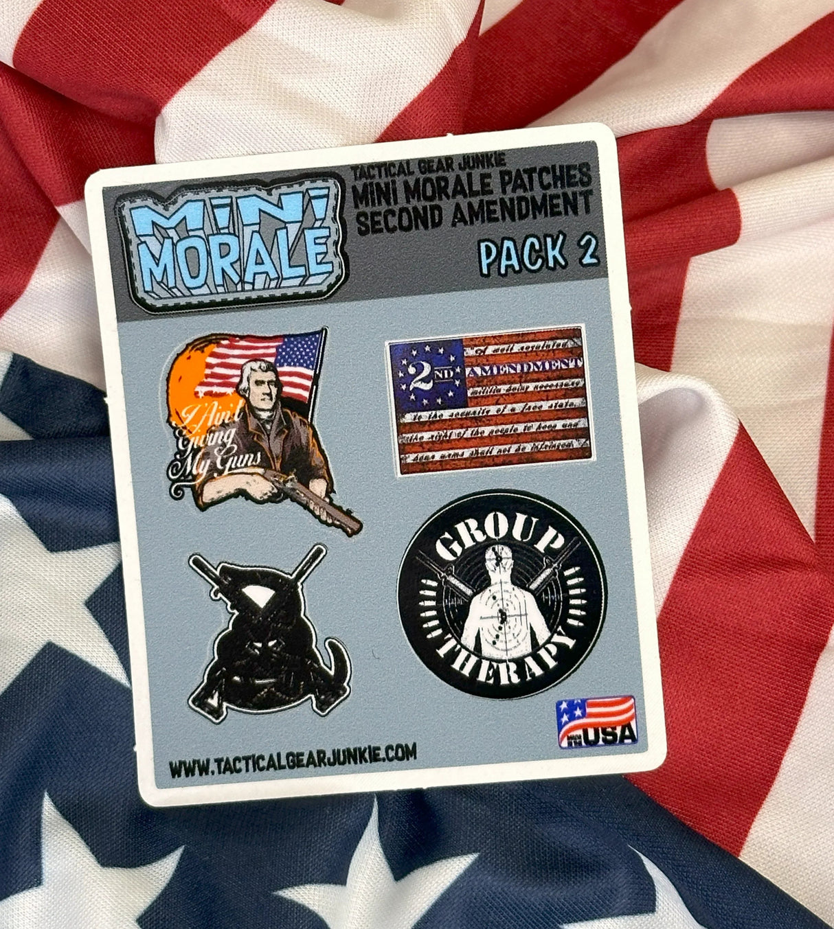 Tactical Gear Junkie Mini Morale Second Amendment Sticker Pack 2, alternate view 3