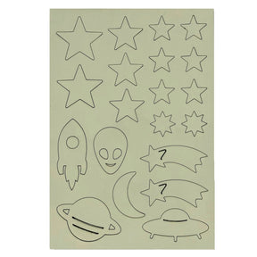 Mini Morale - Laser Cut 'Outta This World' Pack - Glow in the Dark