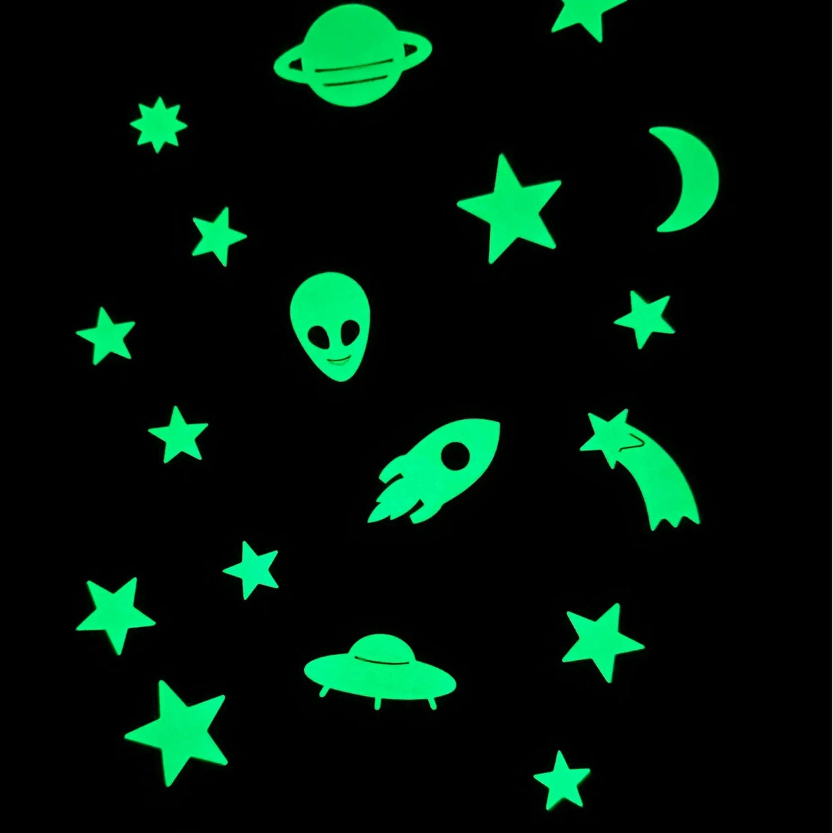 Mini Morale - Laser Cut 'Outta This World' Pack - Glow in the Dark, alternate view 4