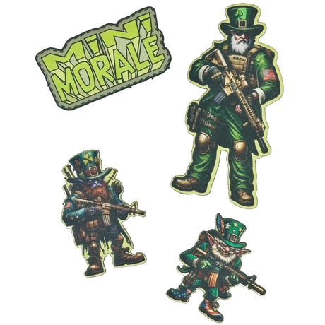Tactical Gear Junkie Mini Morale Tactical Leprechaun Patch Pack 1, alternate view 2