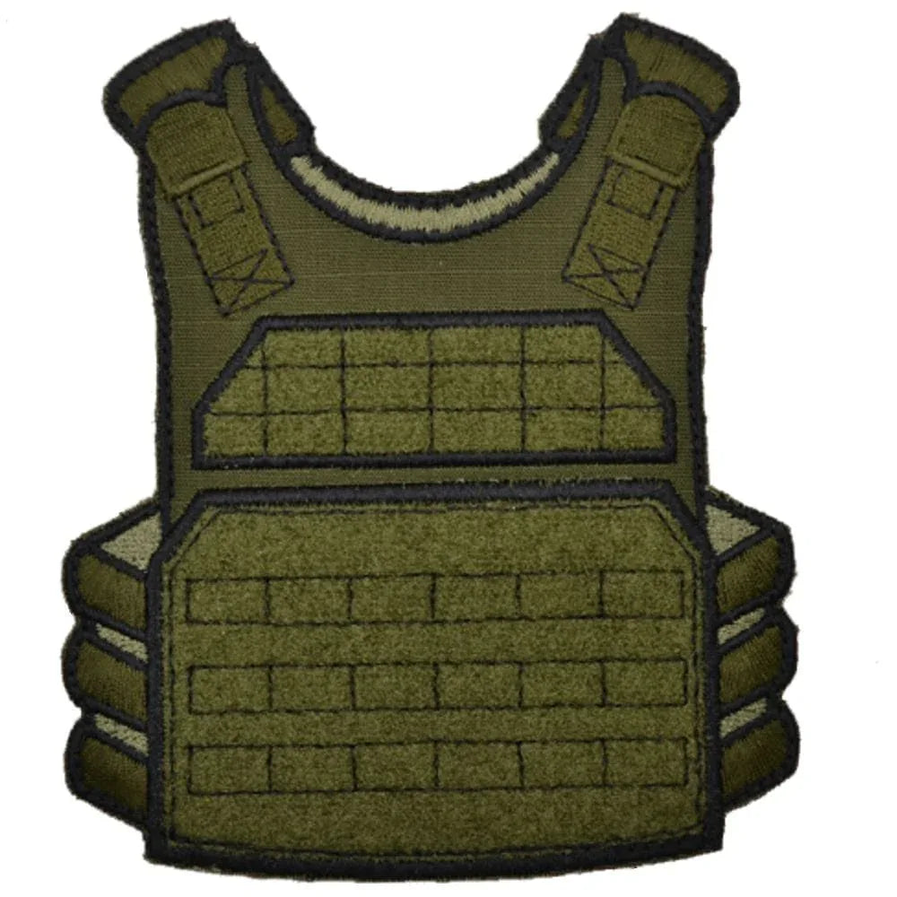 Mini Morale - Plate Carrier Patch Panel in Black, alternate view 3
