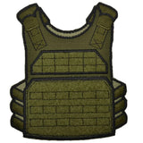 Mini Morale - Plate Carrier Patch Panel in Black, alternate view 3