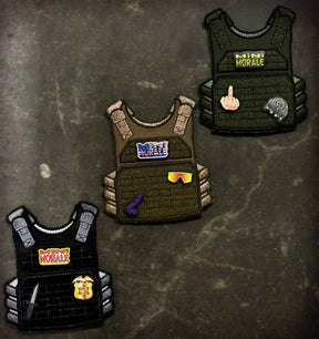 Mini Morale - Plate Carrier Patch Panel in Coyote Brown