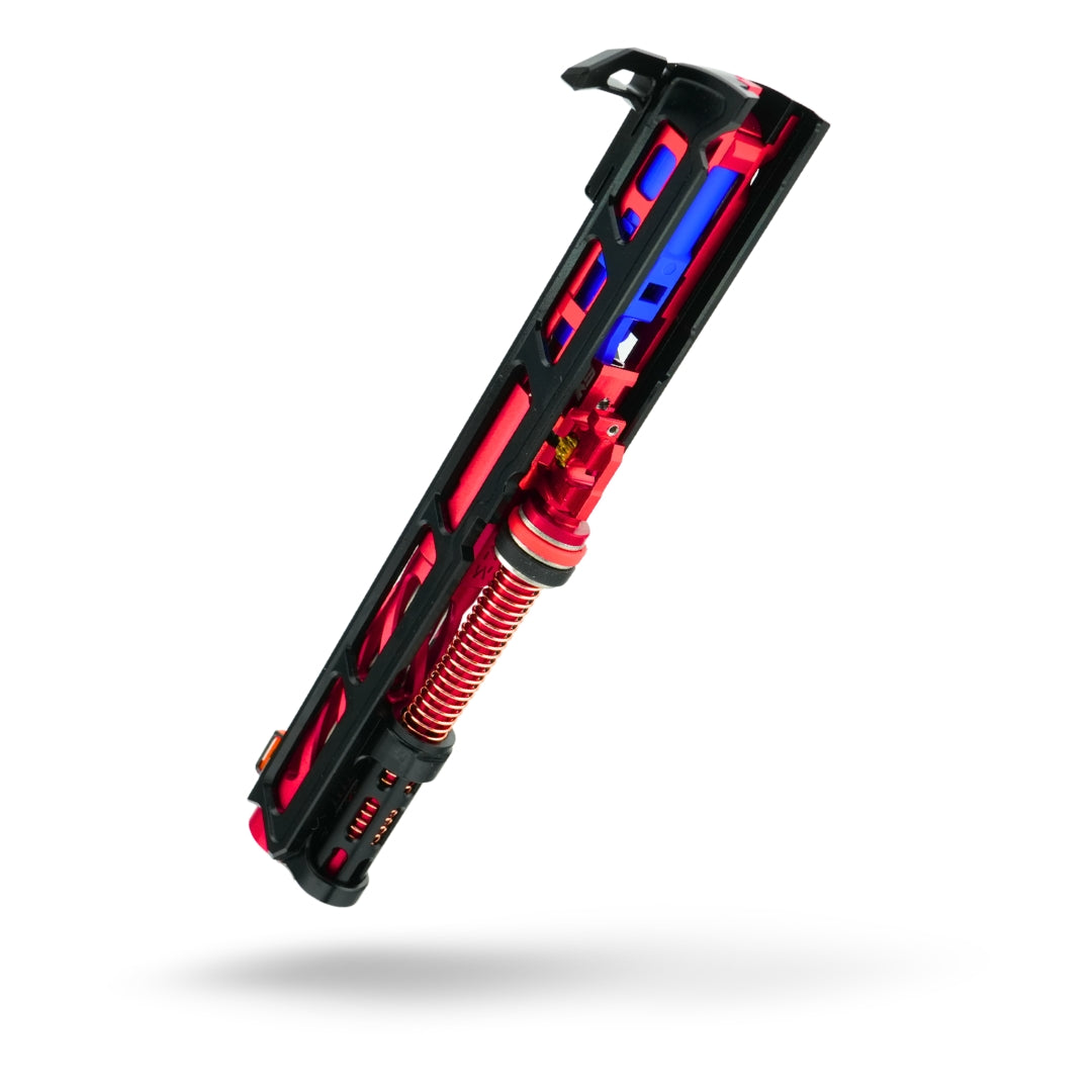 MNA Project Stratos Pre-Upgraded Tokyo Marui Hi-CAPA 5.1 Slide Assembly in Red & Gold | Standard, alternate view 3